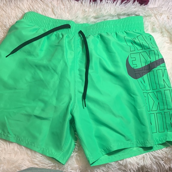 Nike Men’s Swim Trunks Bottom Board Shorts NESSD624 380 Green - Picture 3 of 6